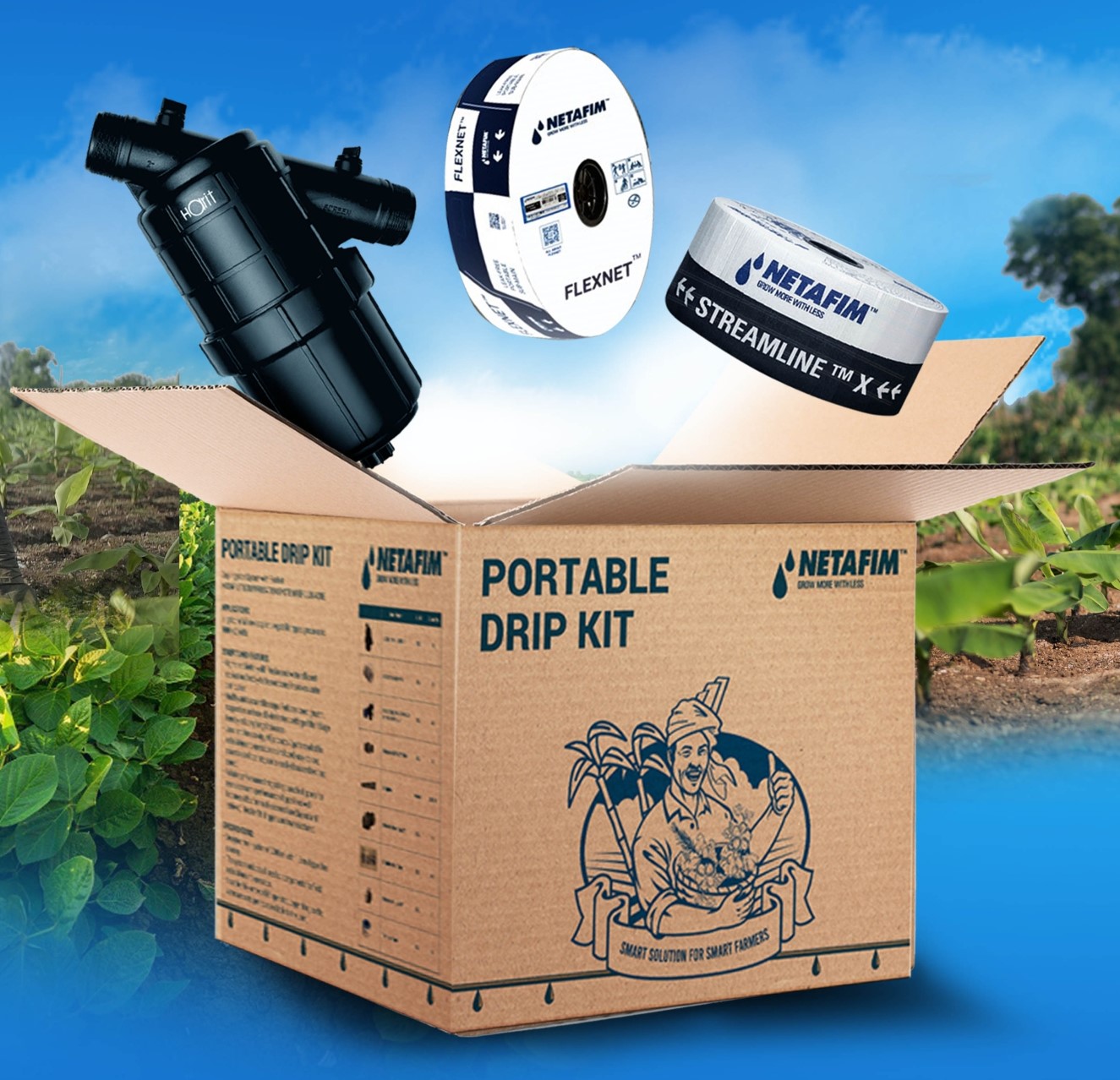 Netafim India Introduces Revolutionary Portable Drip Kit for Today’s Farmer decoding=