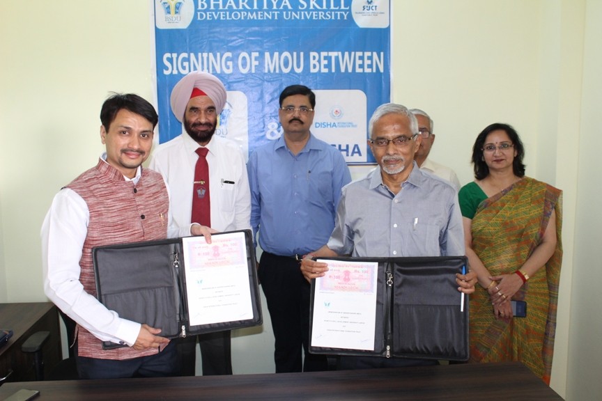bsdu-signs-a-pact-with-disha-international-foundation-to-promote-skill-based-training-among-youth