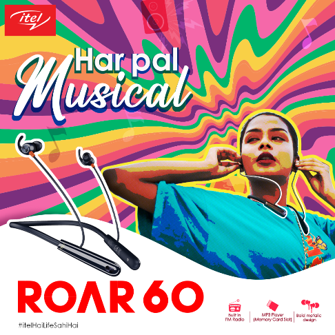 itel India launches ‘ROAR 60’ – Bluetooth neckbandwith integrated FM Mode and MP3 player decoding=