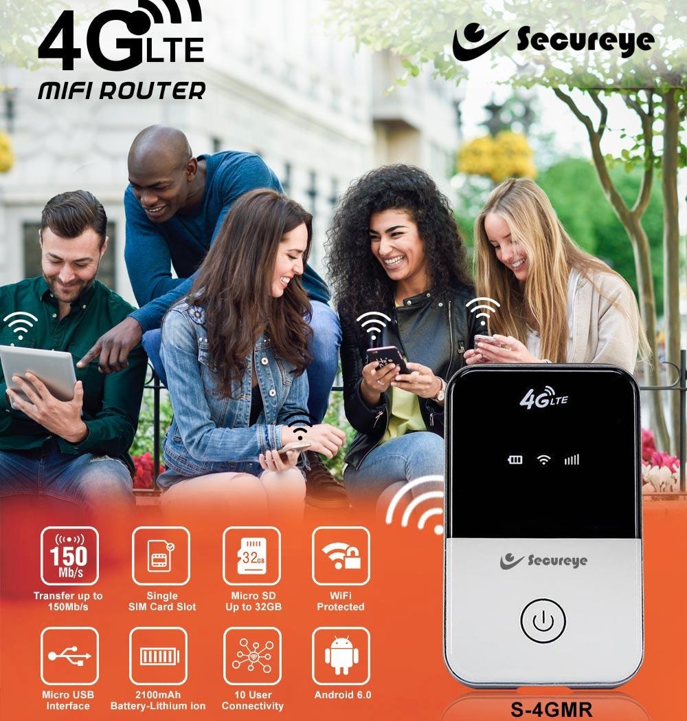 Mifi router S-4GMR, which can connect 10 devices at once, launched by Secureye in India decoding=