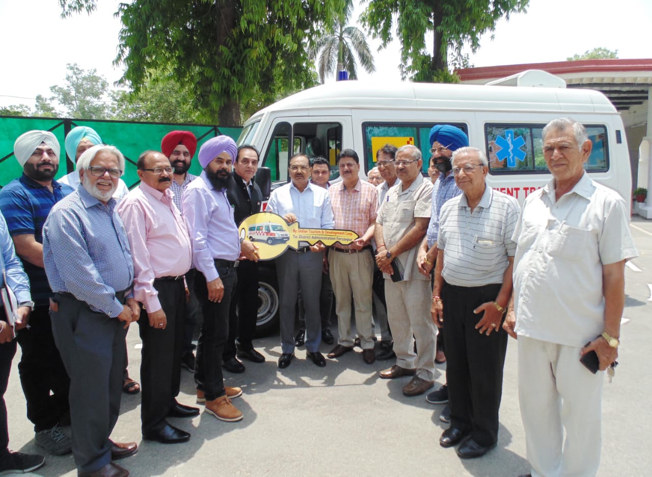 ITDC donates Advanced Life Support- Ambulance to District Administration Ferozepur decoding=