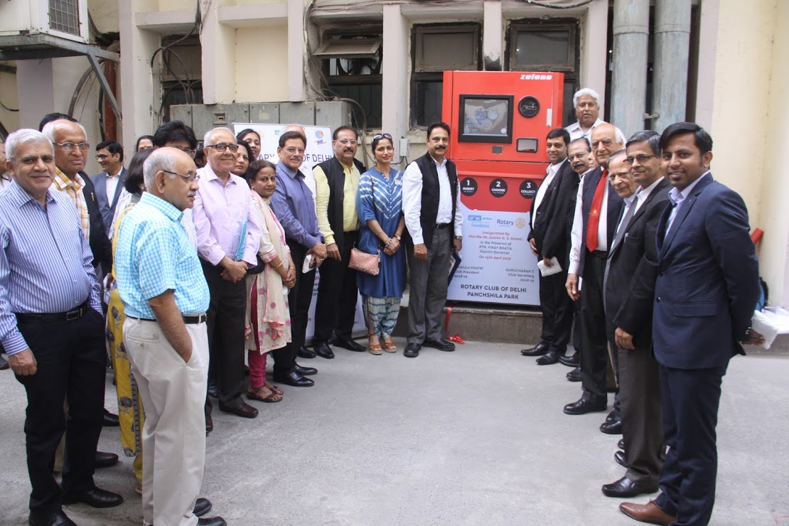Spark Minda Foundation with Rotary Club installs Reverse Vending Machine in Delhi High Court decoding=