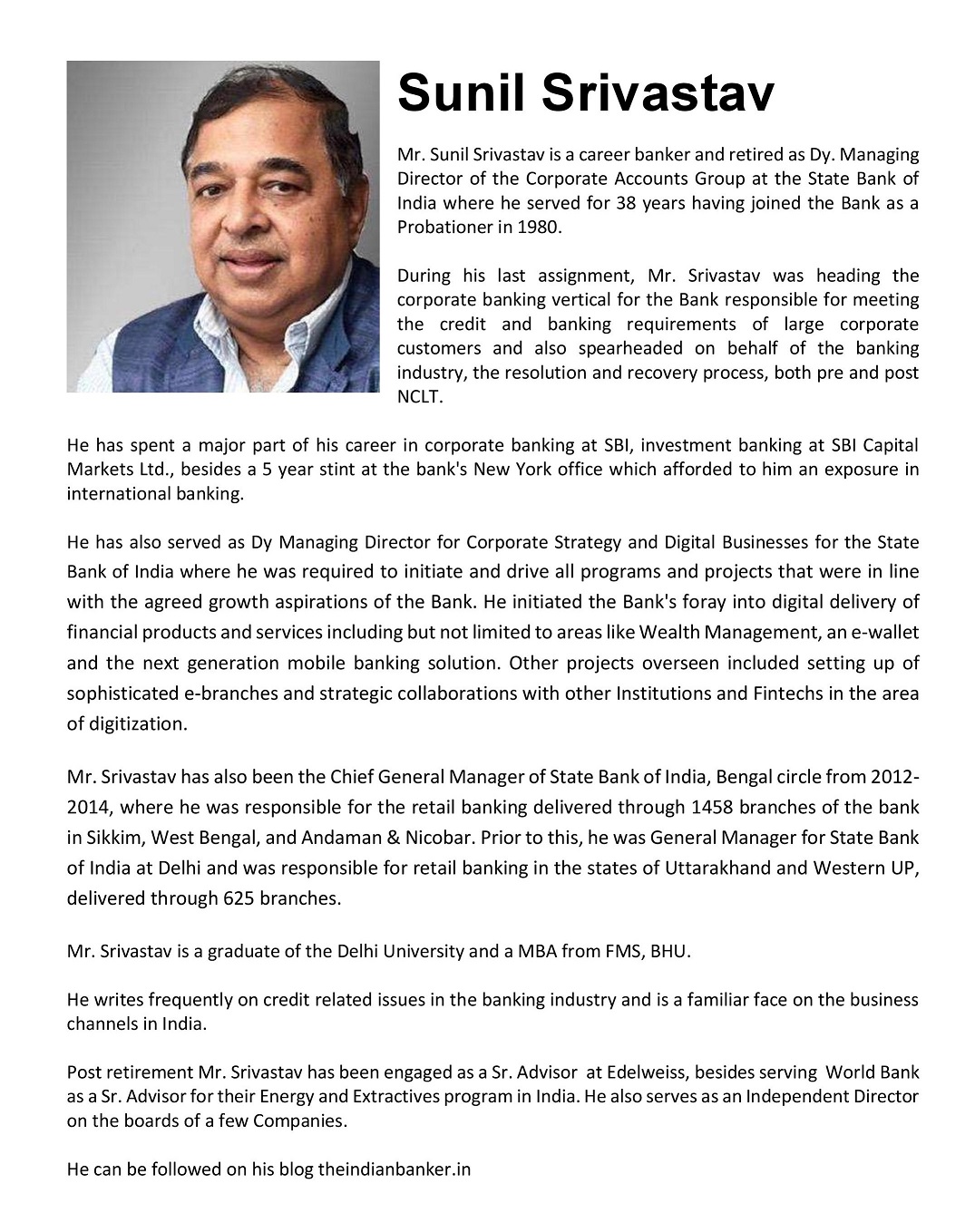 ebixcash-announces-appointment-of-eminent-career-banker-sunil-srivastav-to-its-board-of-directors