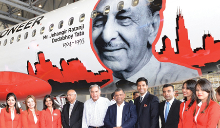 AirAsia India celebrated and paid tribute to JRD Tata decoding=