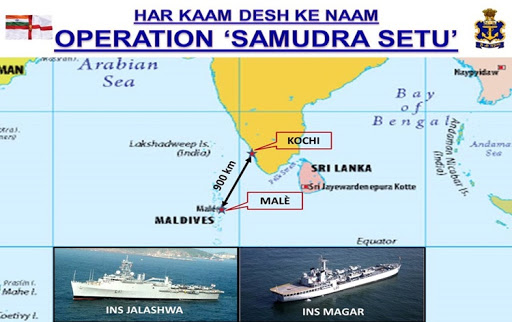 Indian Navy launches Operation Samudra Setu to repatriate Indian citizens from overseas decoding=