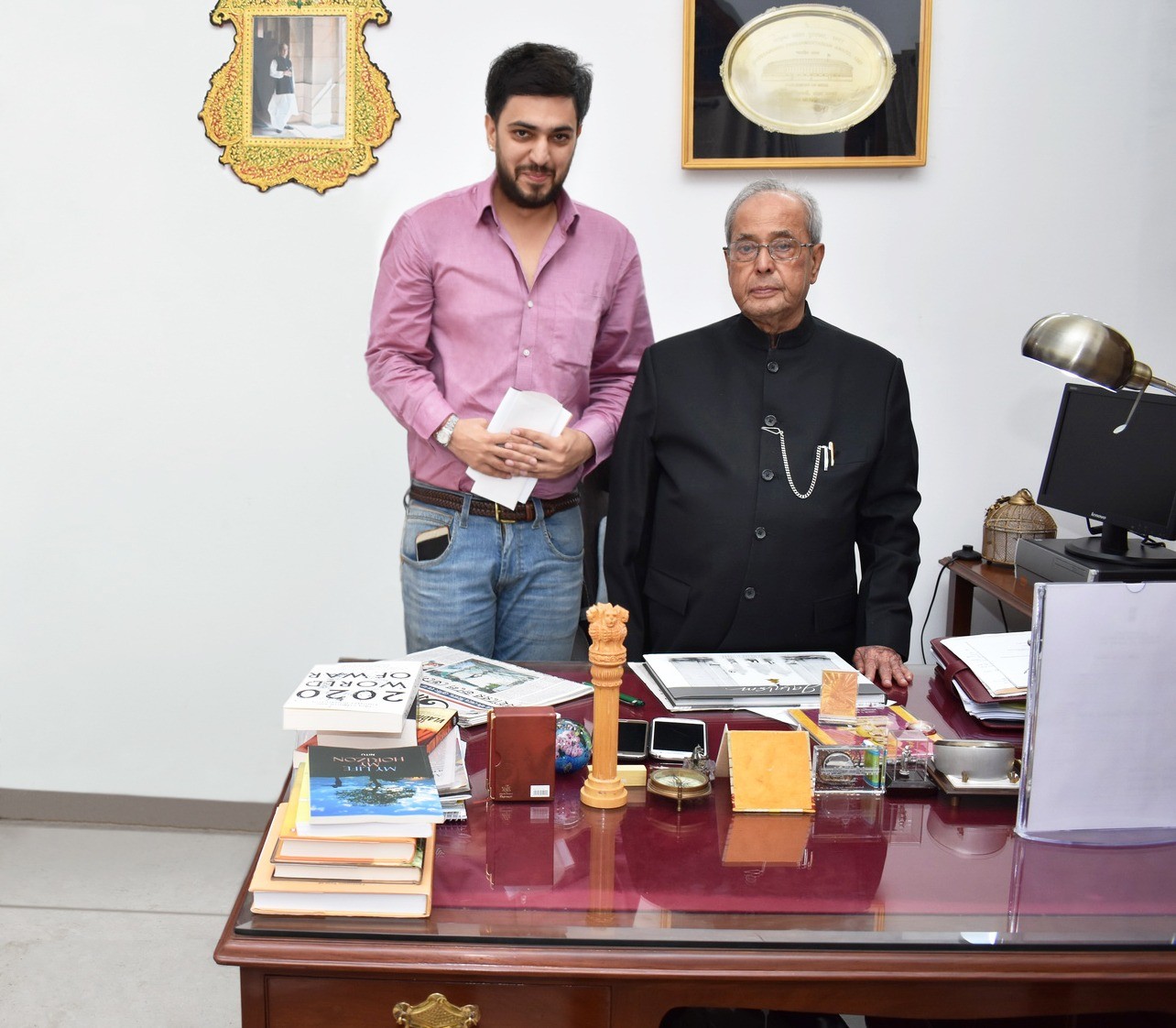 coffee-table-book-on-jainism-was-presented-to-bharat-ratnapranab-mukherjee-former-president-of-india-by-well-known-photographer-varun-joshi