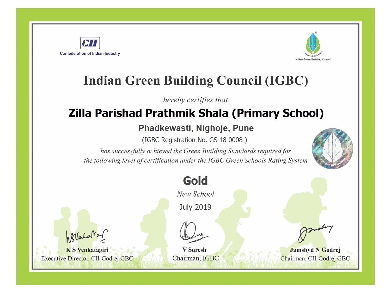 Zilla Parishad Primary School constructed by Volkswagen India receives Gold certification decoding=