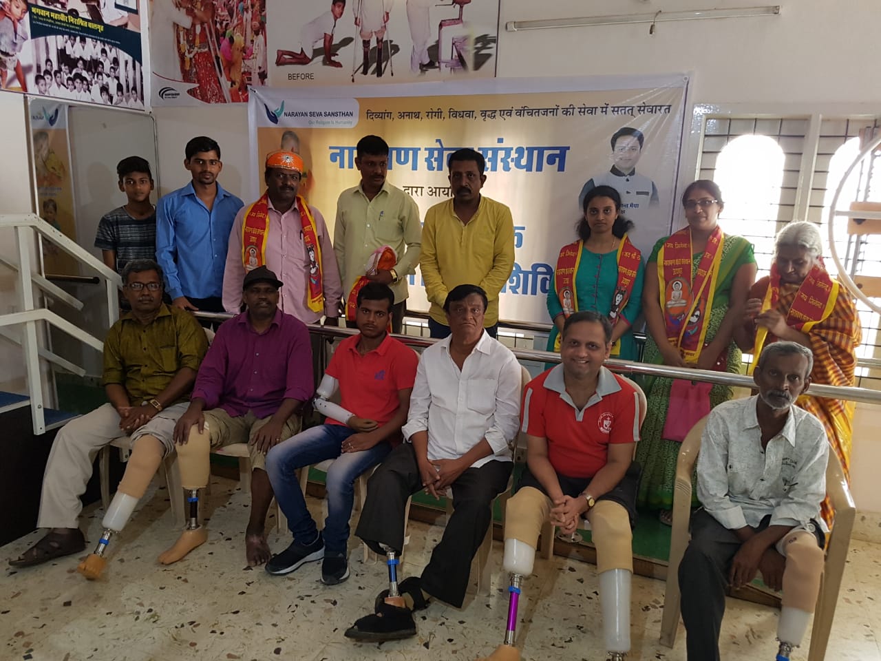Narayan Seva Sansthan organises artificial limb distribution camp in Bangalore decoding=