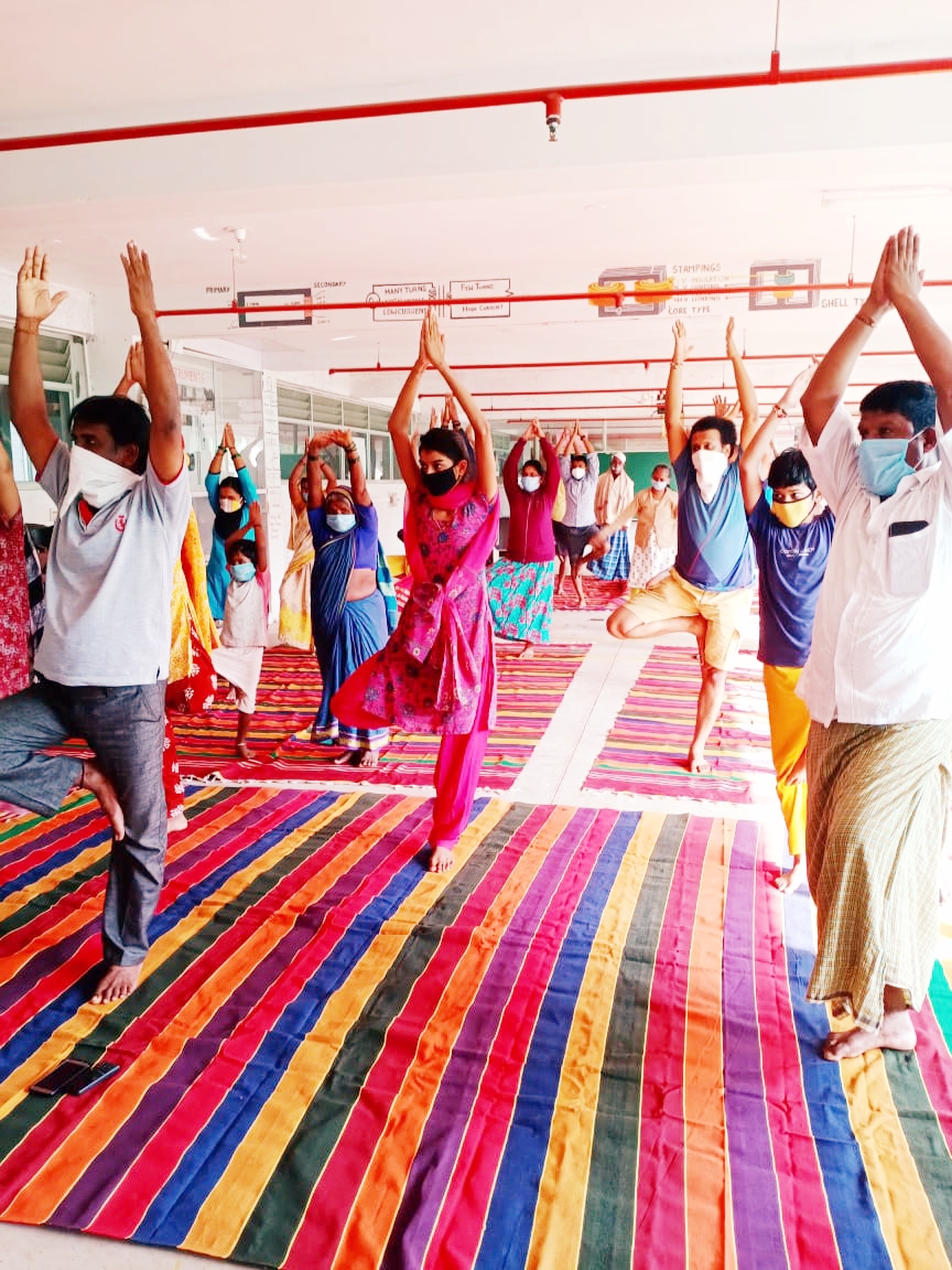 Special Yoga training for COVID Care Centres in Hubballi – Dharwad decoding=