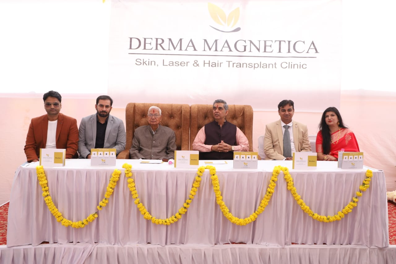 Inauguration of 5th branch of Derma Magnetica Skin, Laser and Hair Transplant Clinic in Kota by Maharaja Maharao Ijyaraj Singh ji. decoding=