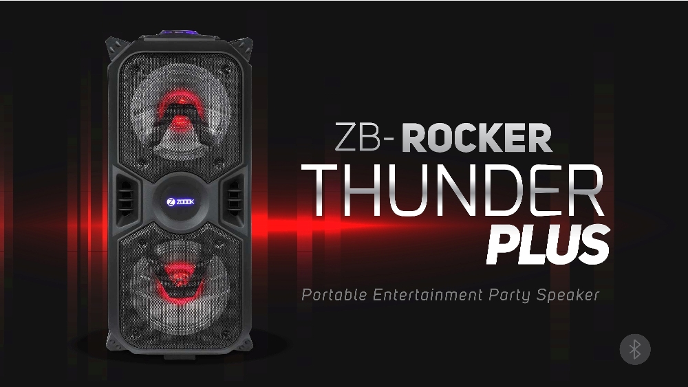 Zoook Launches the Portable Entertainment Party Speaker, ZB-Rocker Thunder Plus decoding=